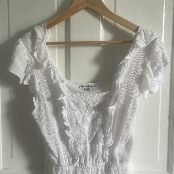 American Eagle Flutter Sleeve Lace Romper Small - Picture 4 of 11